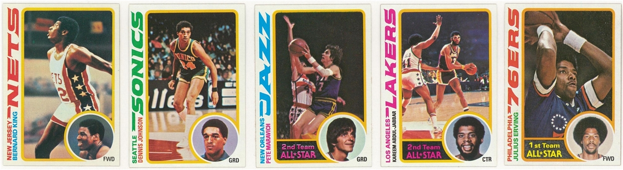 1978-79 Topps Basketball Complete Set (132)